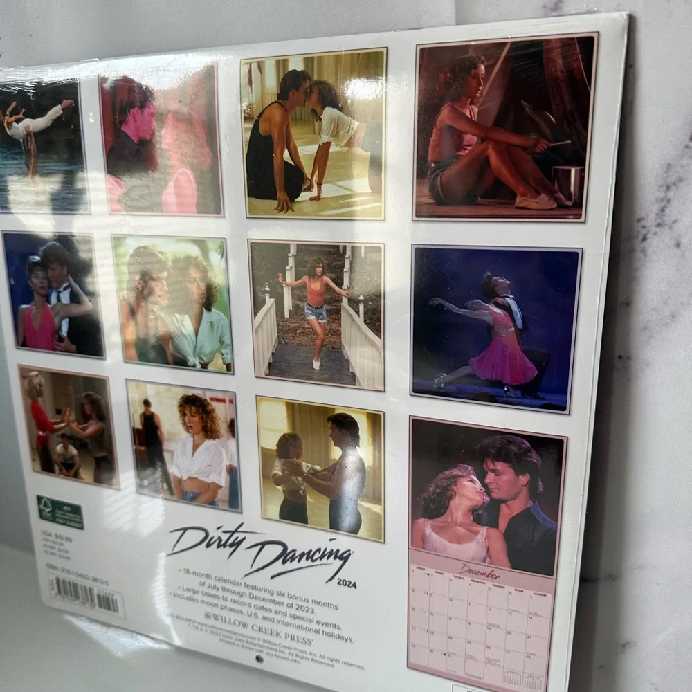 DIRTY DANCING - 18 MONTH CALENDAR JULY 2023-DECEMBER 2024 - NEW